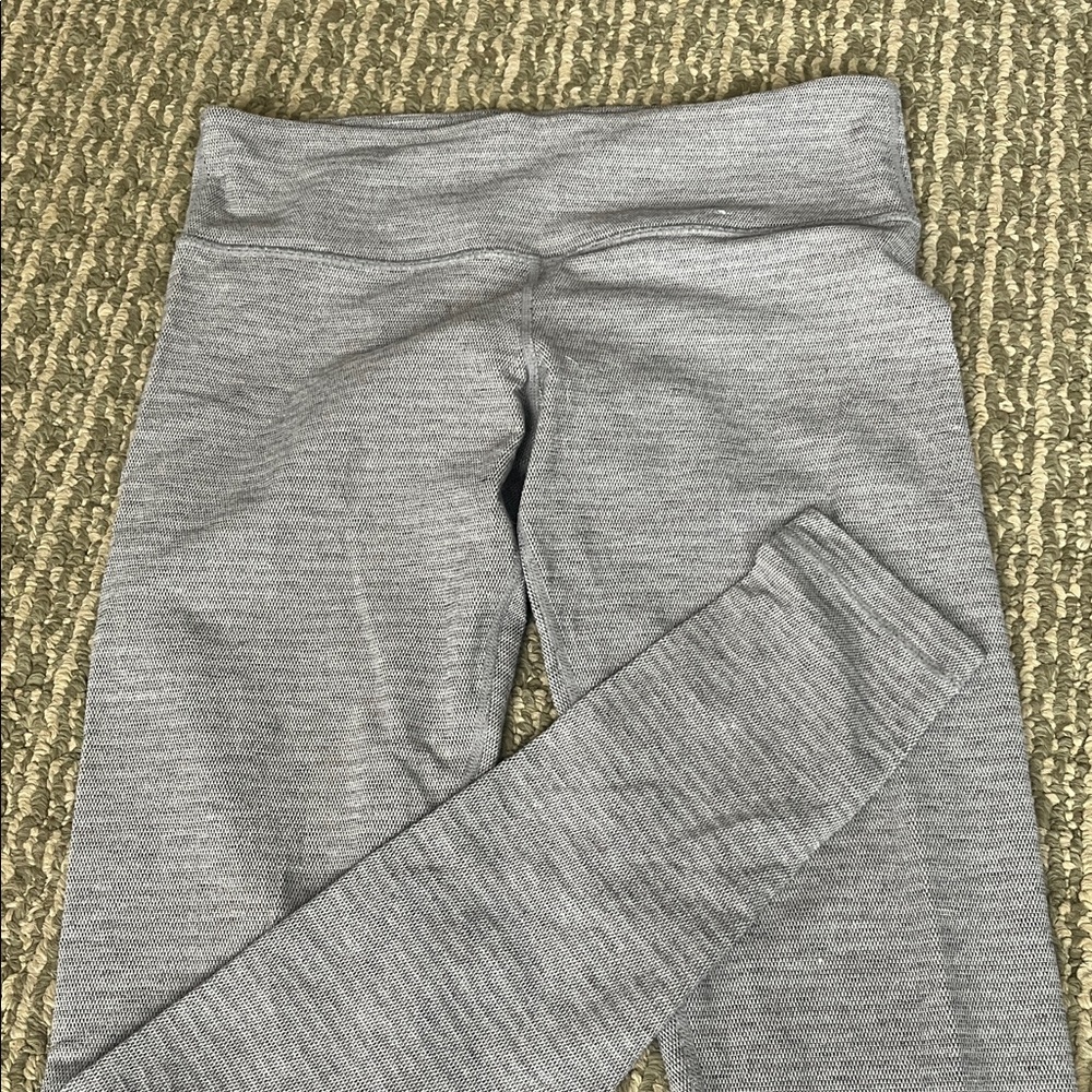 Lululemon Athletica Wunder Under Charcoal Heather Leggings Sz 8